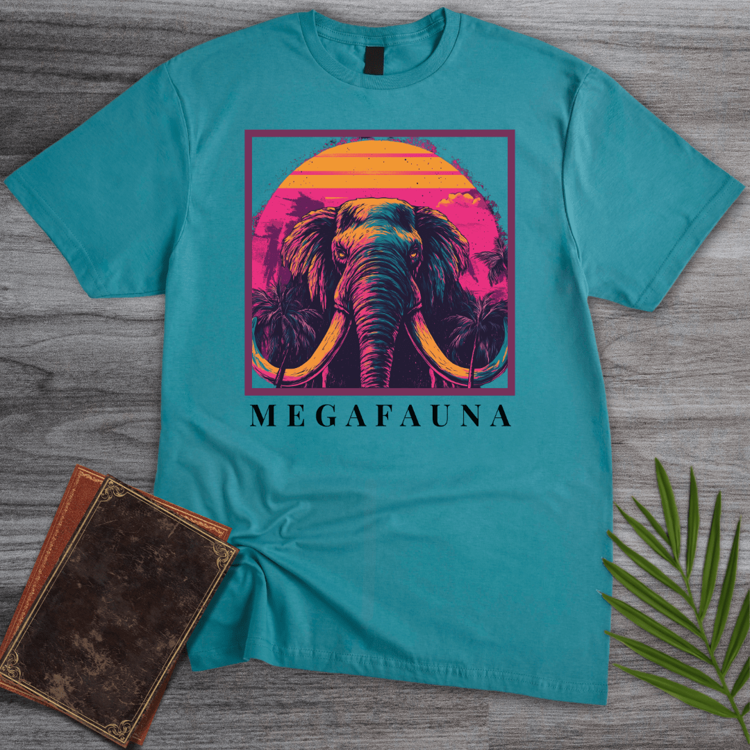 T-Shirt Tropical Blue / S Megafauna Mammoth at Dusk T-Shirt