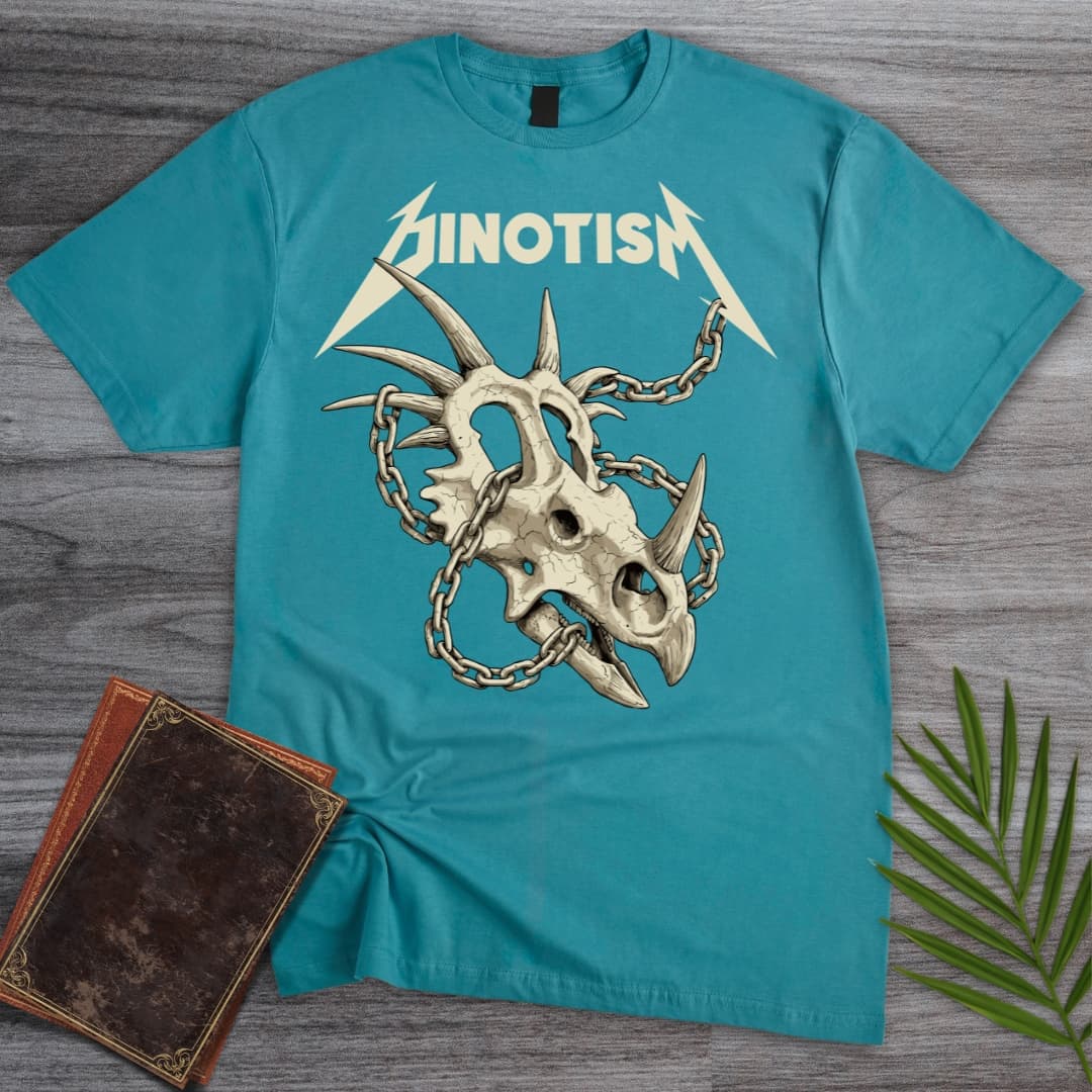 T-Shirt Tropical Blue / S Metal Styracosaurus Dinotism T-Shirt