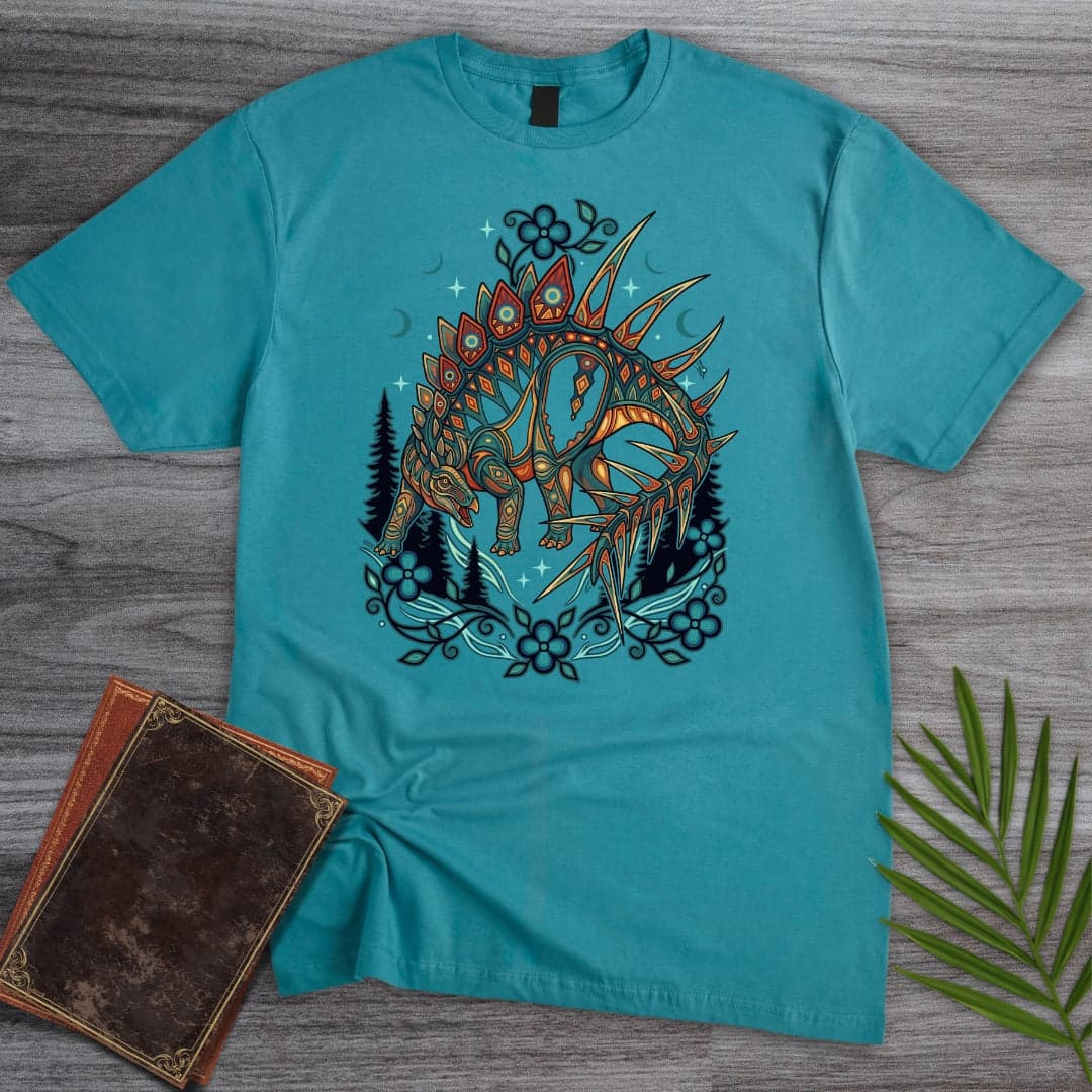 T-Shirt Tropical Blue / S Miragaia: Cousin of Stegosaurus T-Shirt