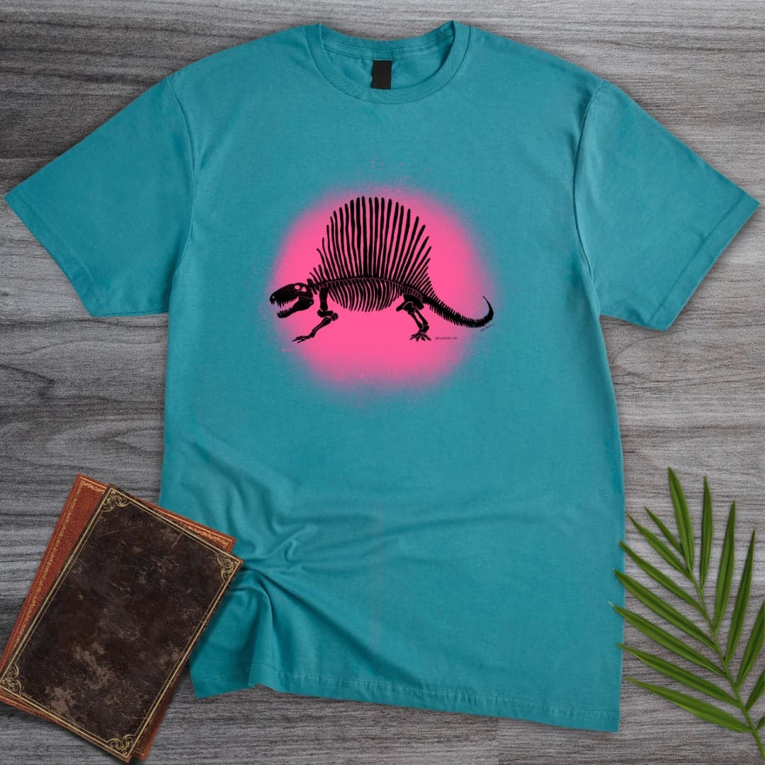 T-Shirt Tropical Blue / S Neon Sail Dimetrodon T-Shirt (palaeoden_art)