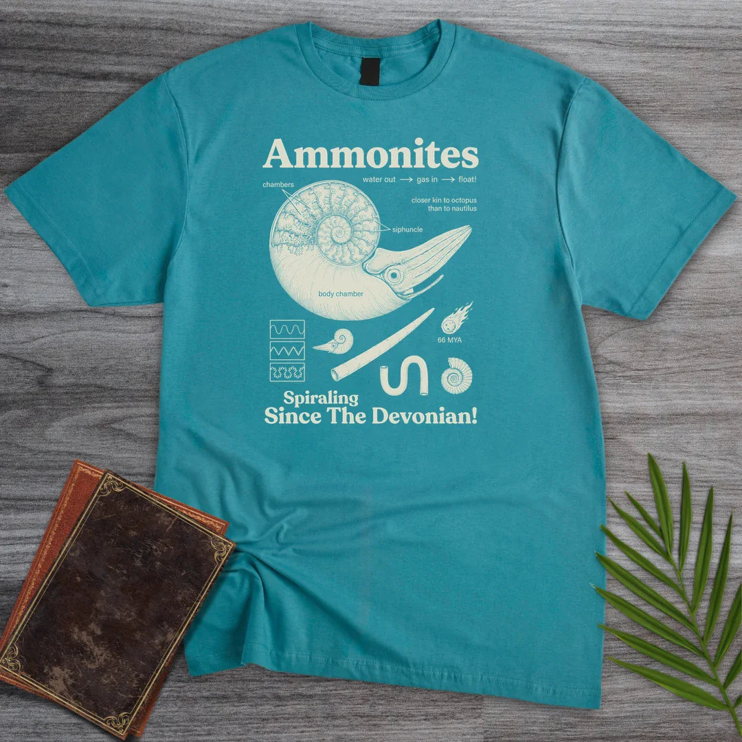 T-Shirt Tropical Blue / S Octopus Kin Ammonites T-Shirt