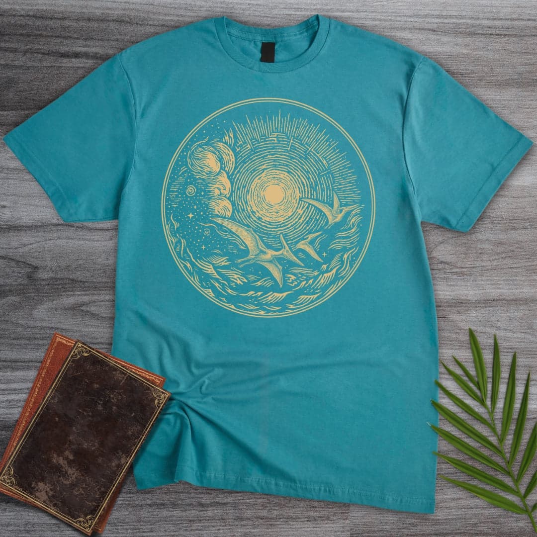 T-Shirt Tropical Blue / S Once Upon a Prehistoric Sky T-Shirt