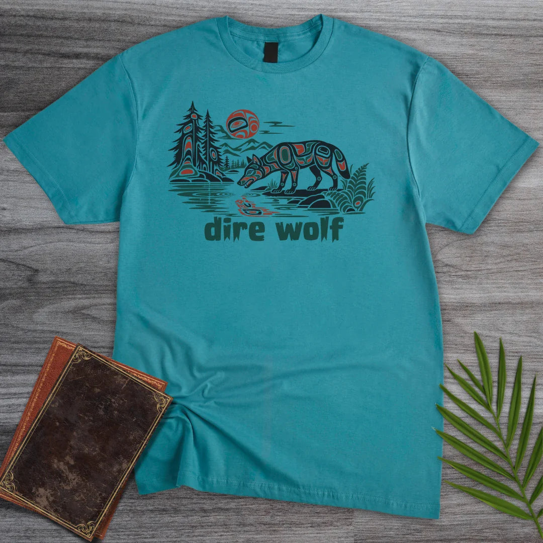 T-Shirt Tropical Blue / S Pacific Northwest Dire Wolf T-Shirt