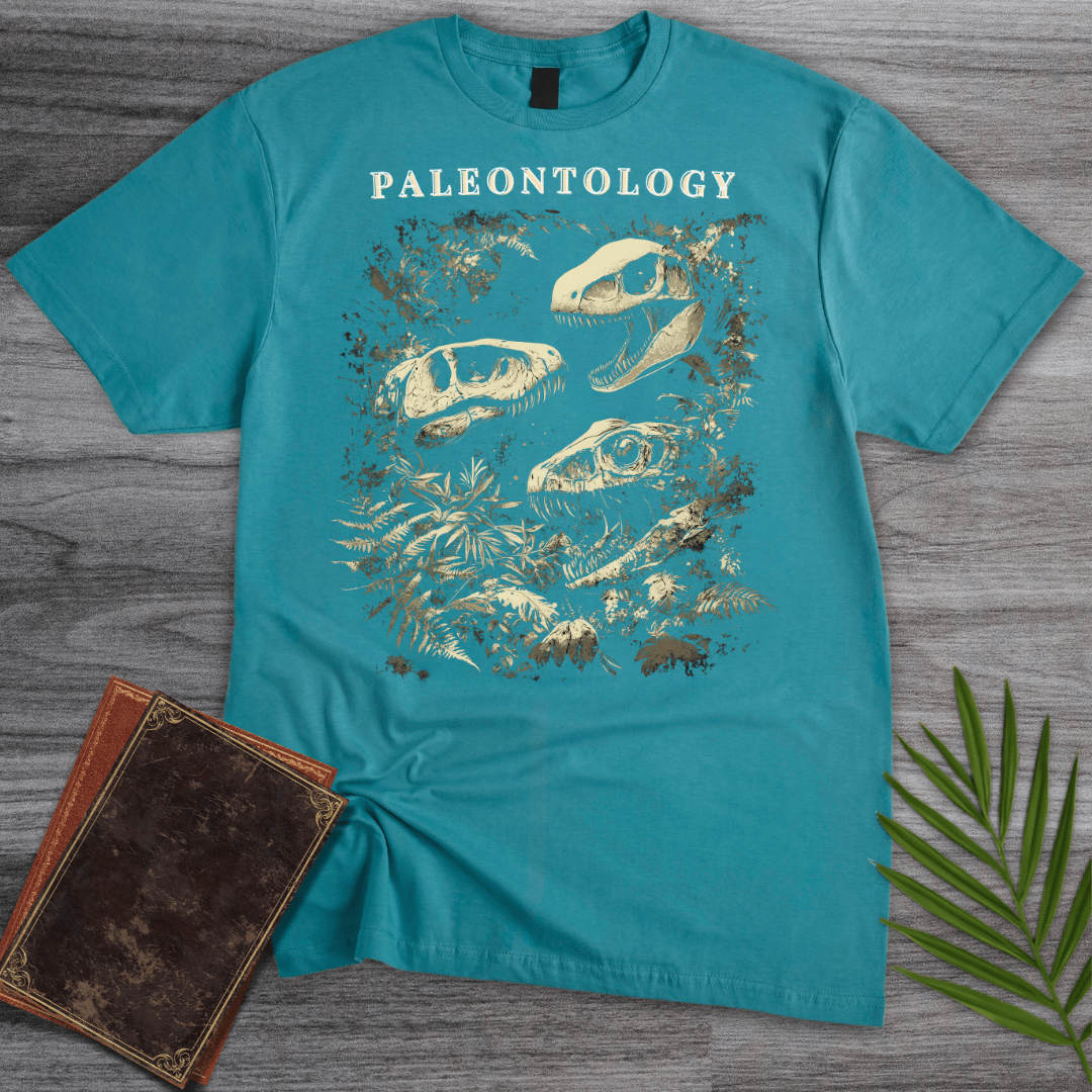 T-Shirt Tropical Blue / S Paleontology: Carnivorous Fossils T-Shirt