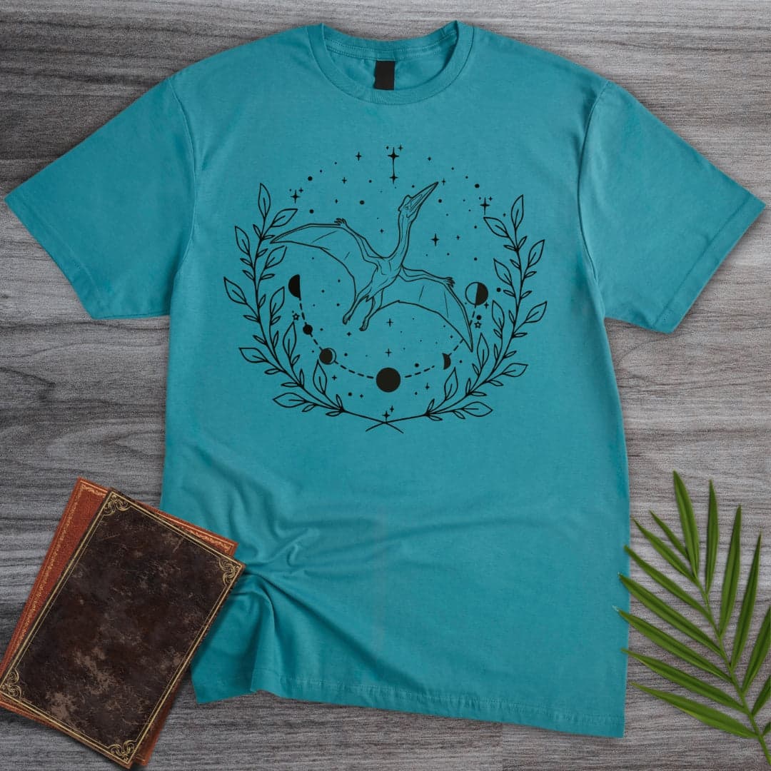 T-Shirt Tropical Blue / S Quetzalcoatlus Wingspan T-Shirt