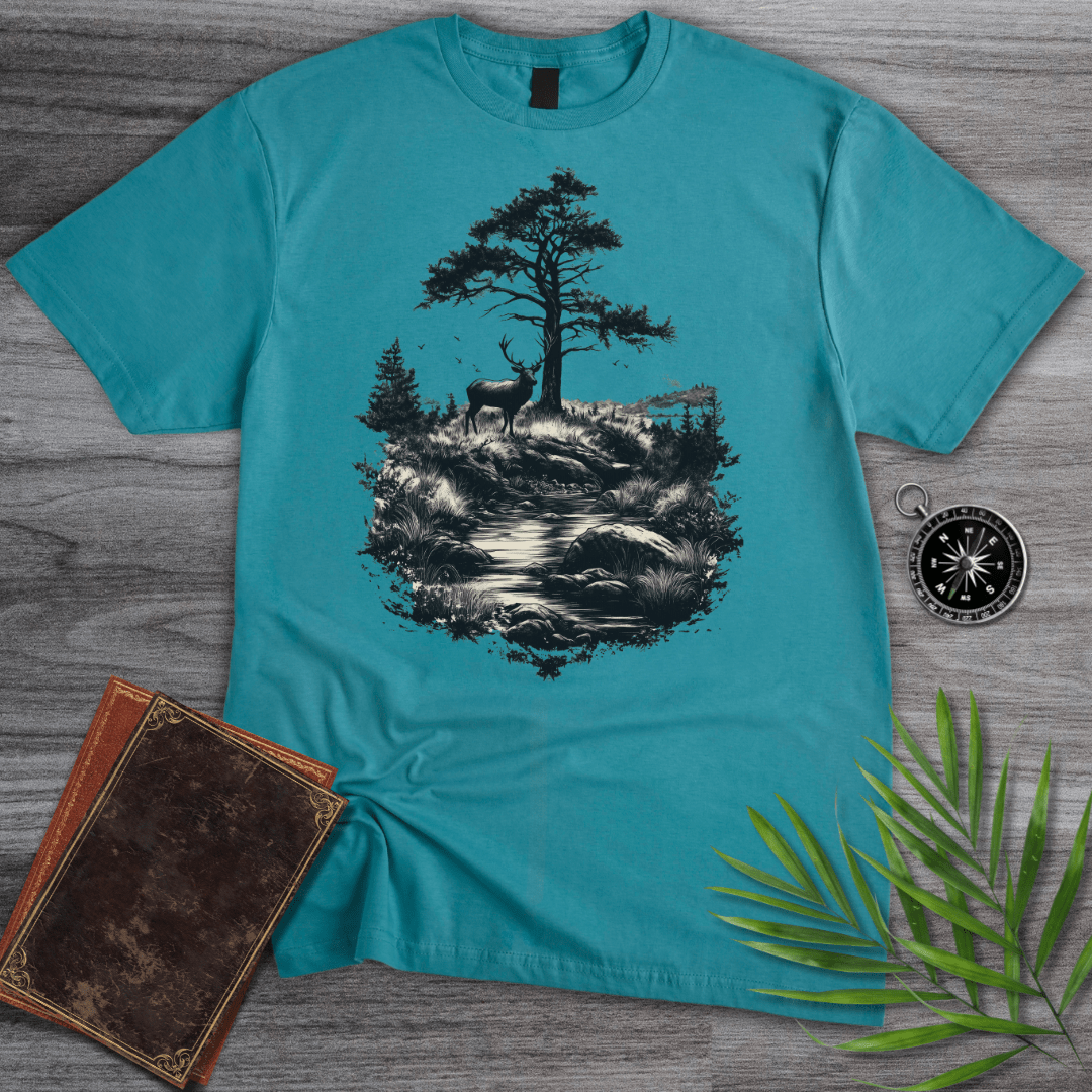 T-Shirt Tropical Blue / S Silent Pines Wilderness T-Shirt