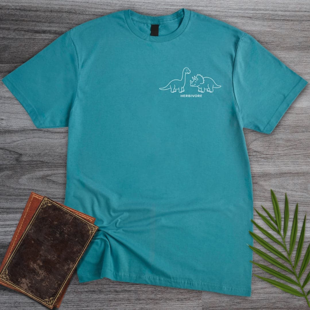 T-Shirt Tropical Blue / S Simple Herbivorous Dino's T-Shirt