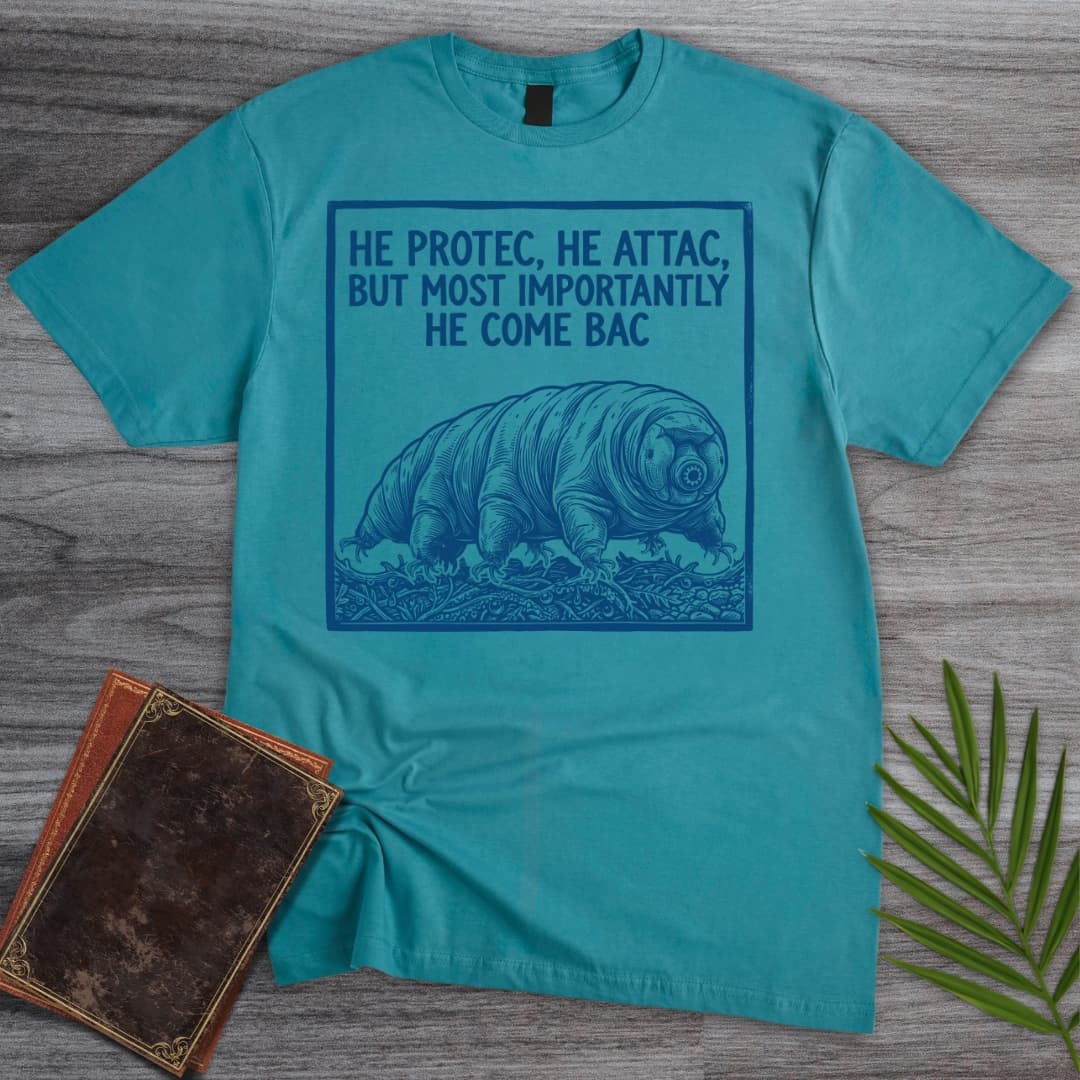 T-Shirt Tropical Blue / S Tardigrade Protec & Attac T-Shirt