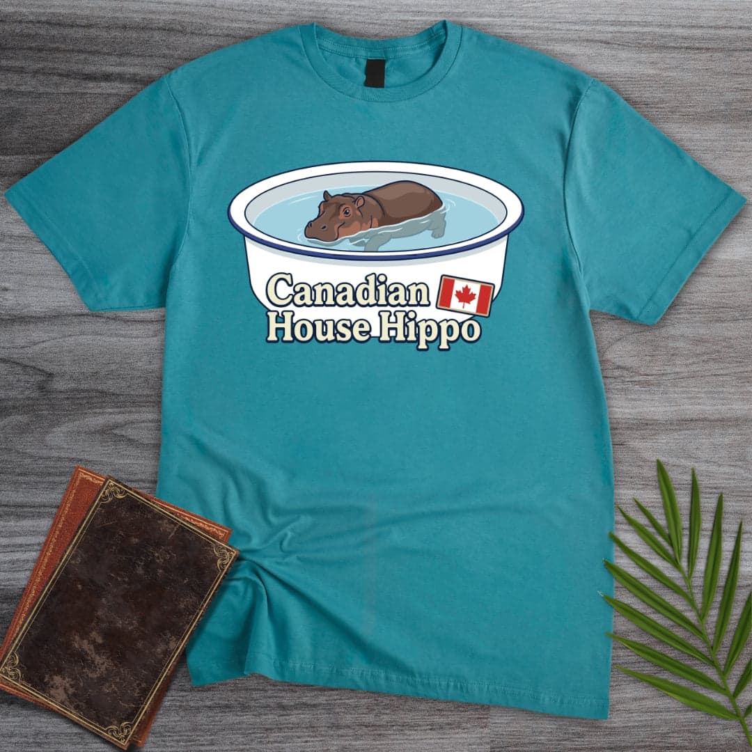 T-Shirt Tropical Blue / S The Canadian House Hippo T-Shirt