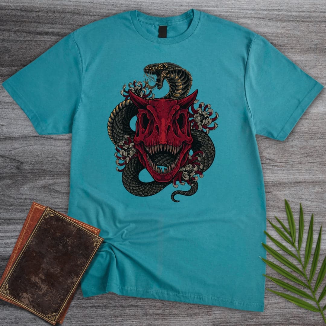 T-Shirt Tropical Blue / S The Demon Dinosaur T-Shirt