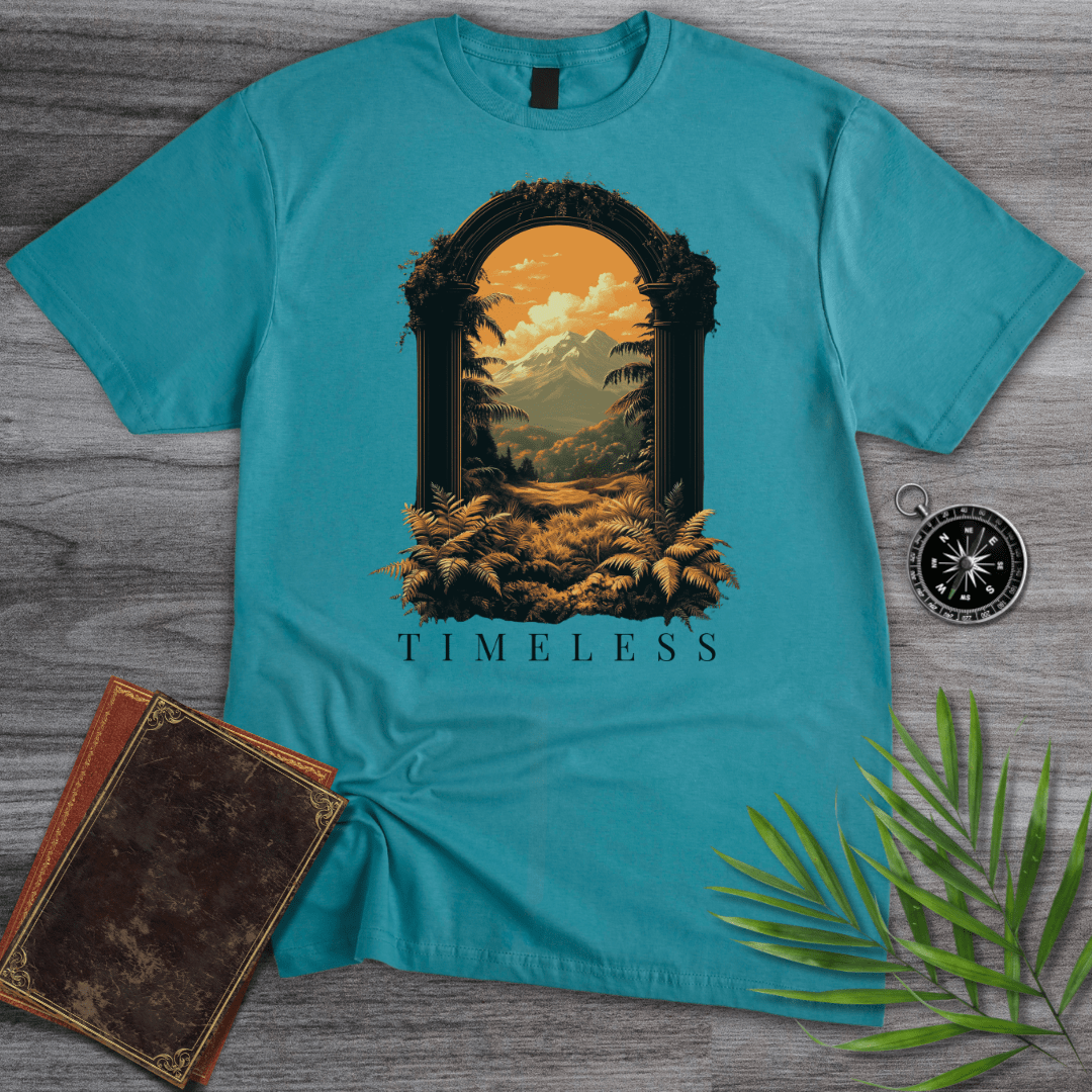 T-Shirt Tropical Blue / S Timeless Framed Mountain T-Shirt