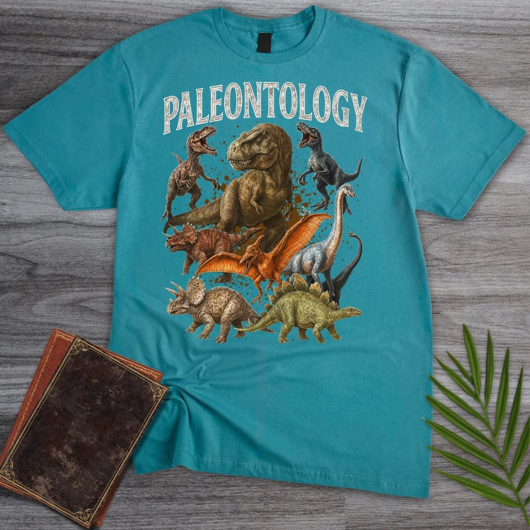 T-Shirt Tropical Blue / S Vintage 90's Paleontology Collection T-Shirt