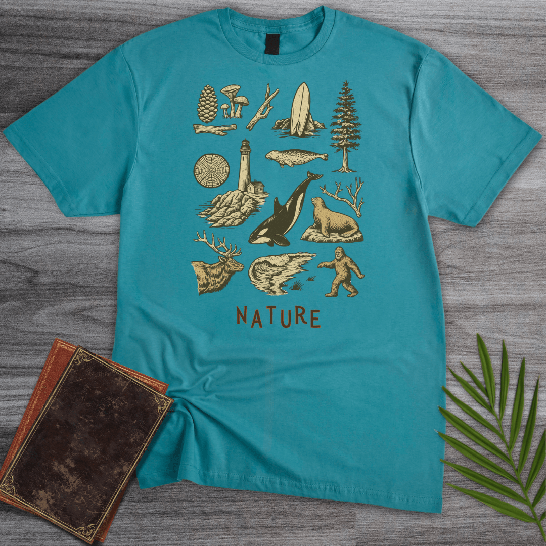 T-Shirt Tropical Blue / S Wild Pacific Nature T-Shirt