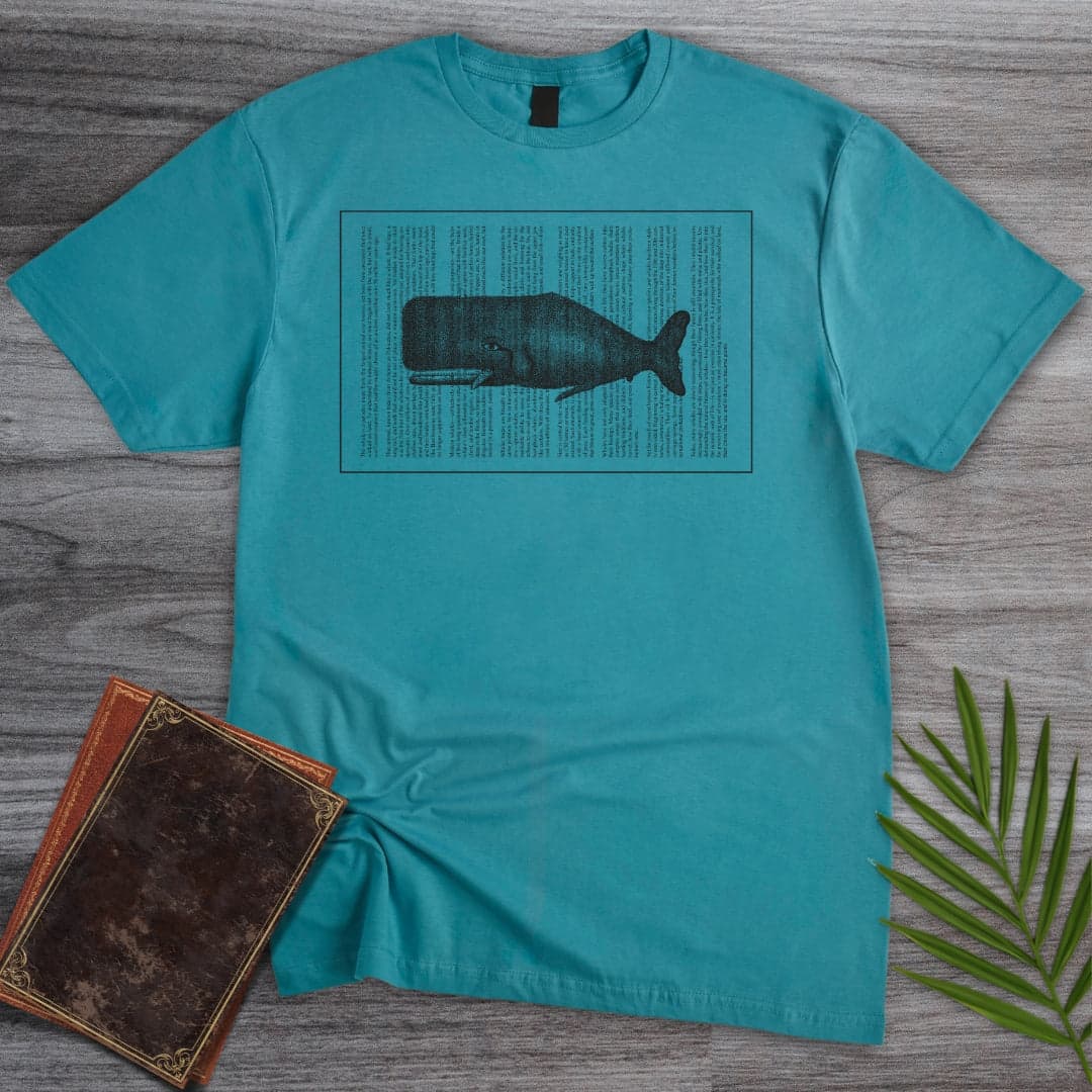 T-Shirt Tropical Blue / S Written Whale T-Shirt
