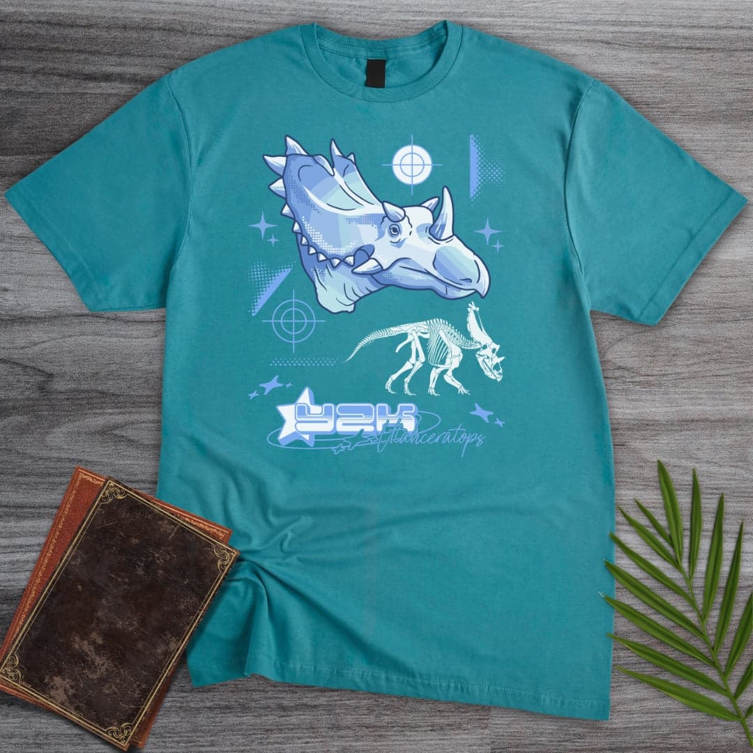 T-Shirt Tropical Blue / S Y2K Utahceratops T-Shirt