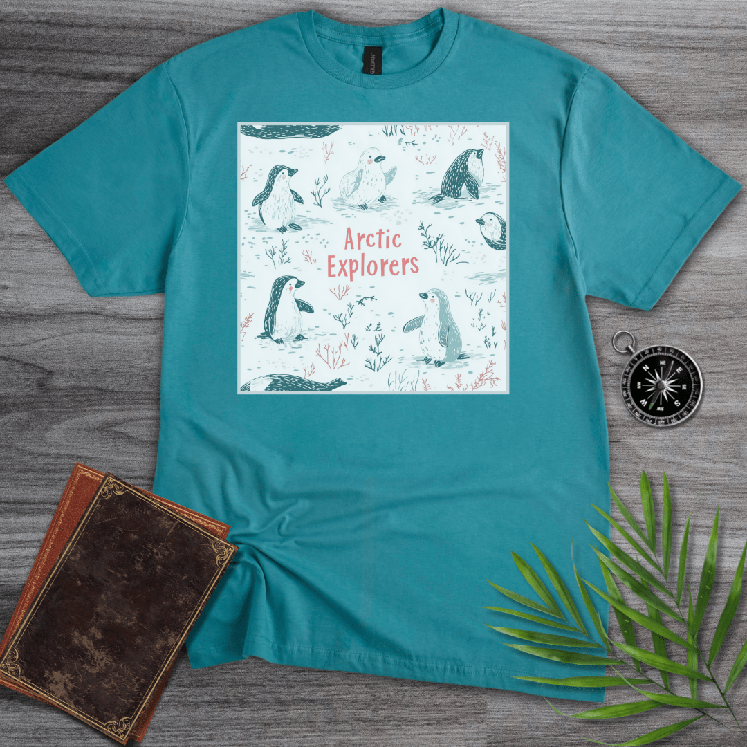 T-Shirt Vintage Blue / S Arctic Penguin Explorers T-Shirt
