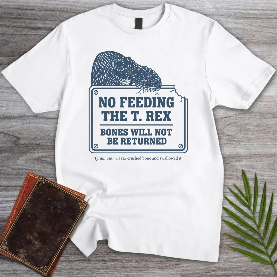 T-Shirt White / M Bone Policy Tyrannosaurus T-Shirt