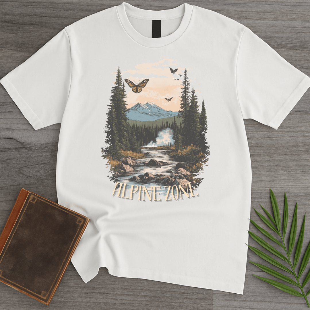 T-Shirt White / S Alpine Zone Retro Graphic T-Shirt