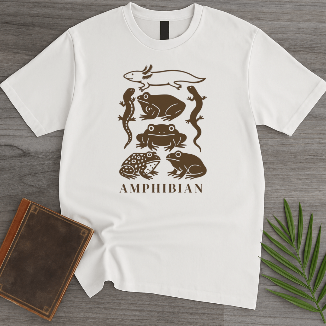 T-Shirt White / S Amphibian Species Chart T-Shirt