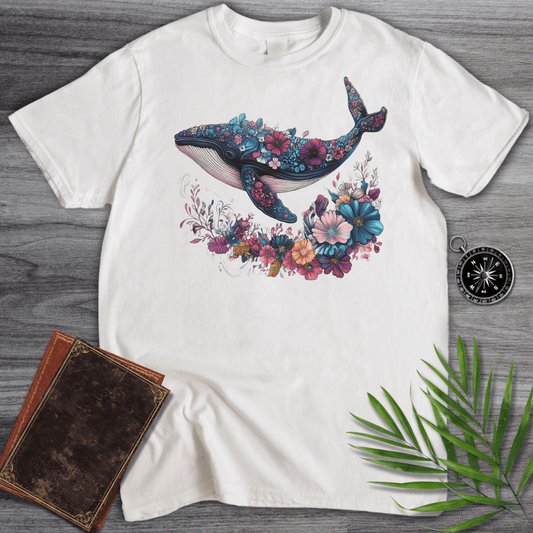 T-Shirt White / S Blossom Marine Whale T-Shirt