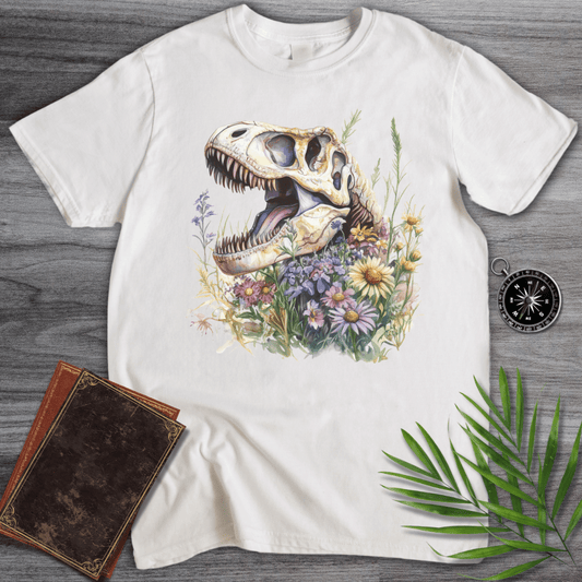 T-Shirt White / S Blossoming T-Rex Fossil T-Shirt