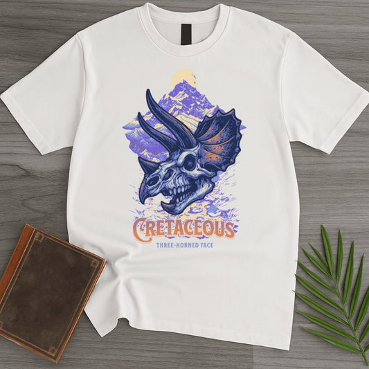 T-Shirt White / S Cretaceous Three-Horned Skull T-Shirt