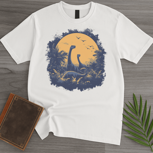 T-Shirt White / S Dinosaur at Dusk T-Shirt