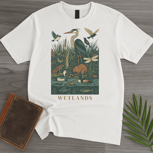 T-Shirt White / S Freshwater Wetland Environment T-Shirt