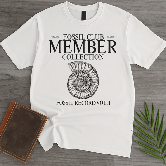 T-Shirt White / S GeoCuriosity Fossil Club T-Shirt