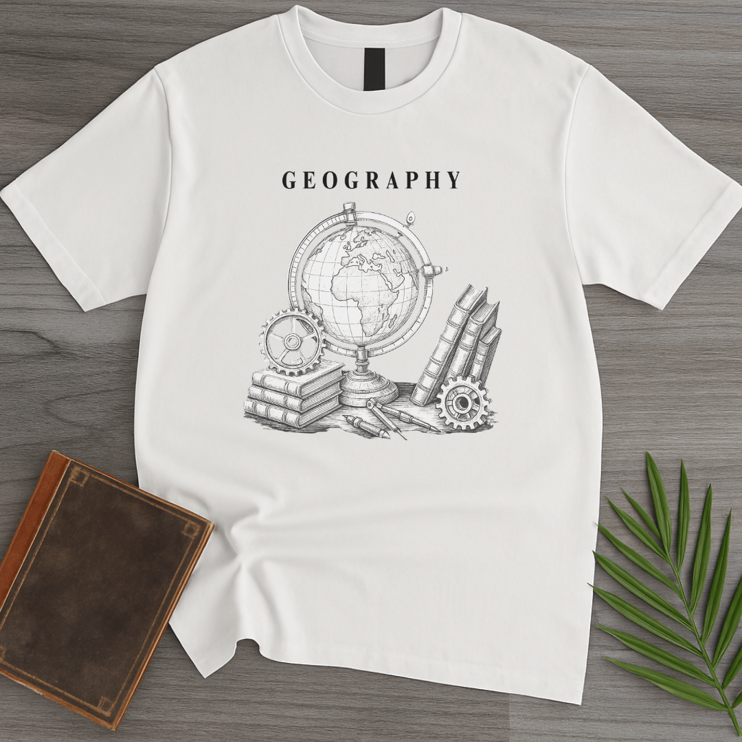 T-Shirt White / S Geography Illustration Graphic T-Shirt