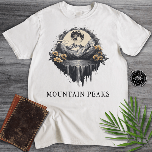 T-Shirt White / S Lunar Mountain Peaks T-Shirt