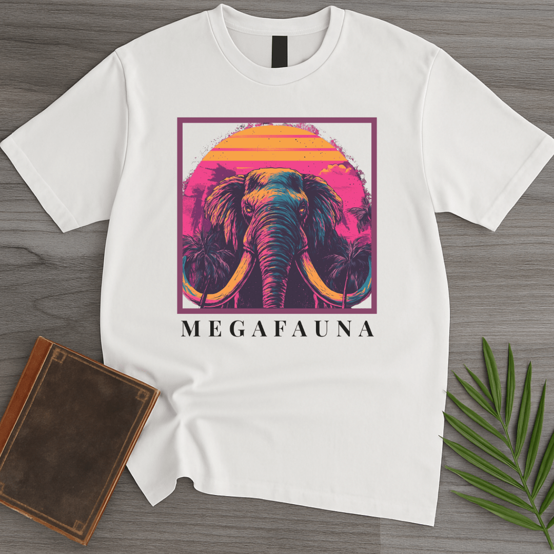 T-Shirt White / S Megafauna Mammoth at Dusk T-Shirt