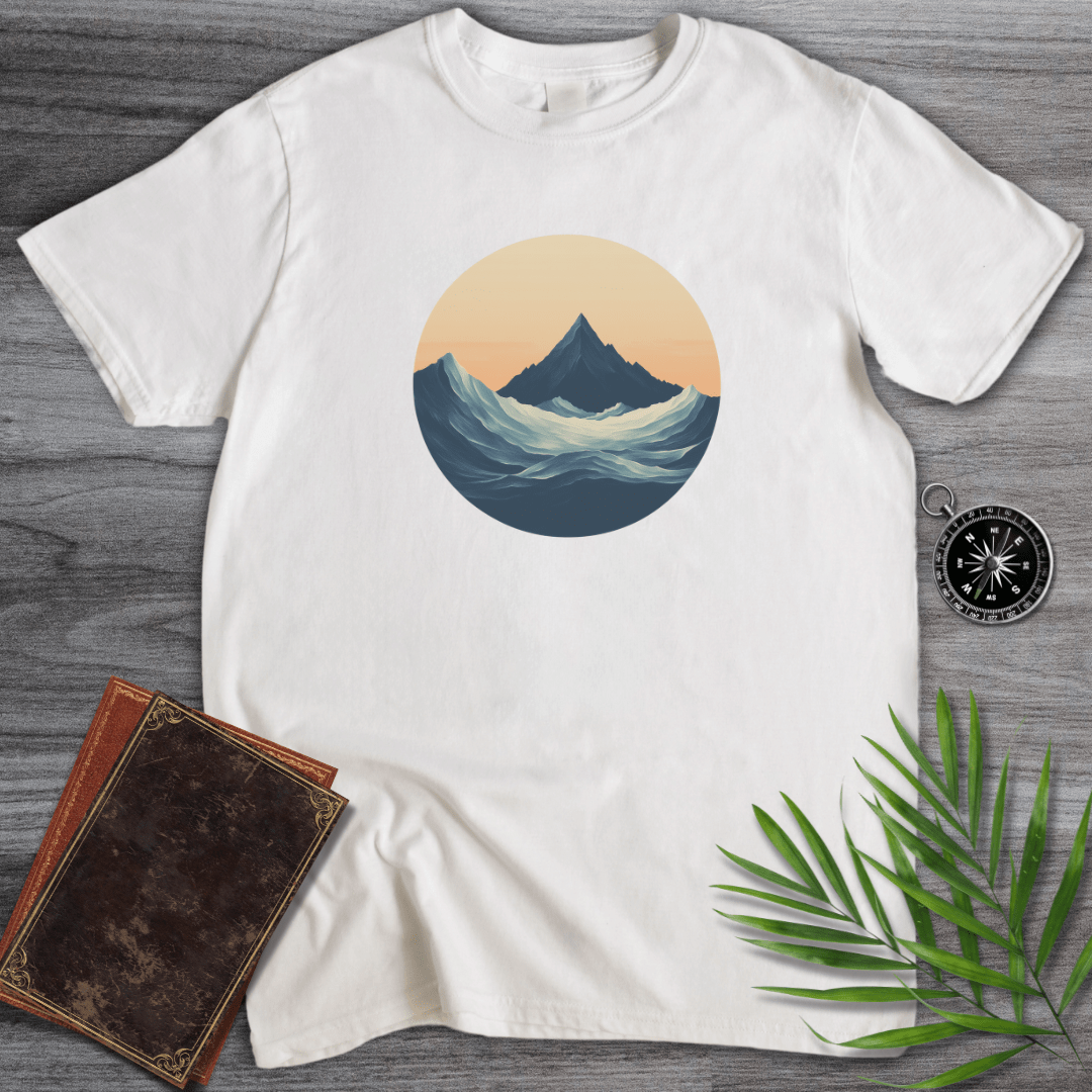 T-Shirt White / S Minimalist Deep Sea Mountain T-Shirt