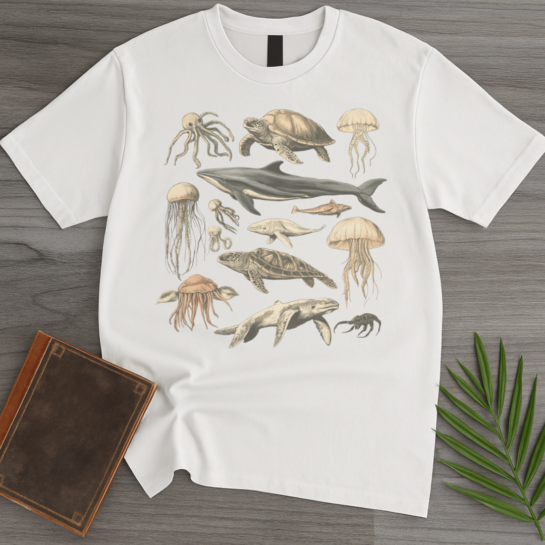 T-Shirt White / S Natural History Creatures of the Ocean T-Shirt