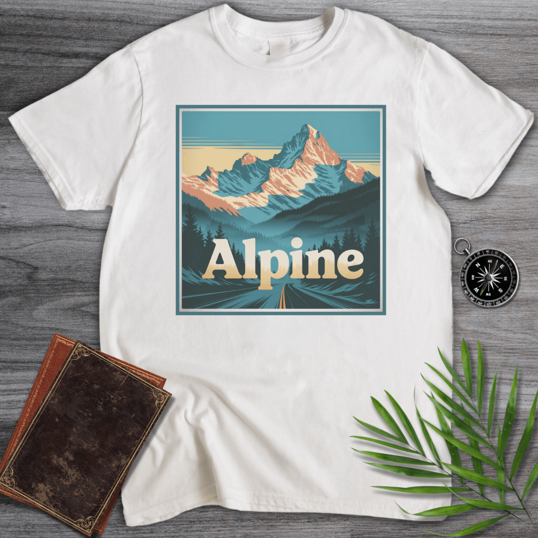 T-Shirt White / S Nostalgic Alpine Mountains T-Shirt