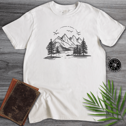 T-Shirt White / S Simple & Serene Alpine Retreat T-Shirt