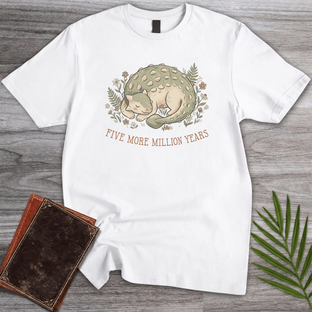 T-Shirt White / S Slumbering Ankylosaur T-Shirt