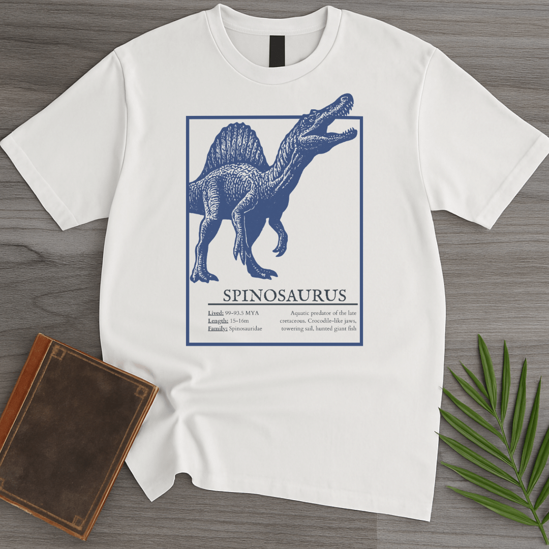 T-Shirt White / S Spinosaurus Sail-Backed Hunter T-Shirt