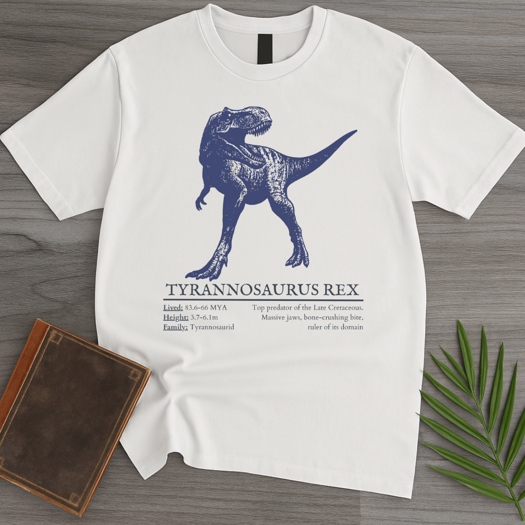 T-Shirt White / S T-Rex Tyrant Lizard King T-Shirt