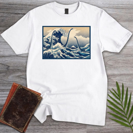 T-Shirt White / S The Great Plesiosaurus Wave T-Shirt