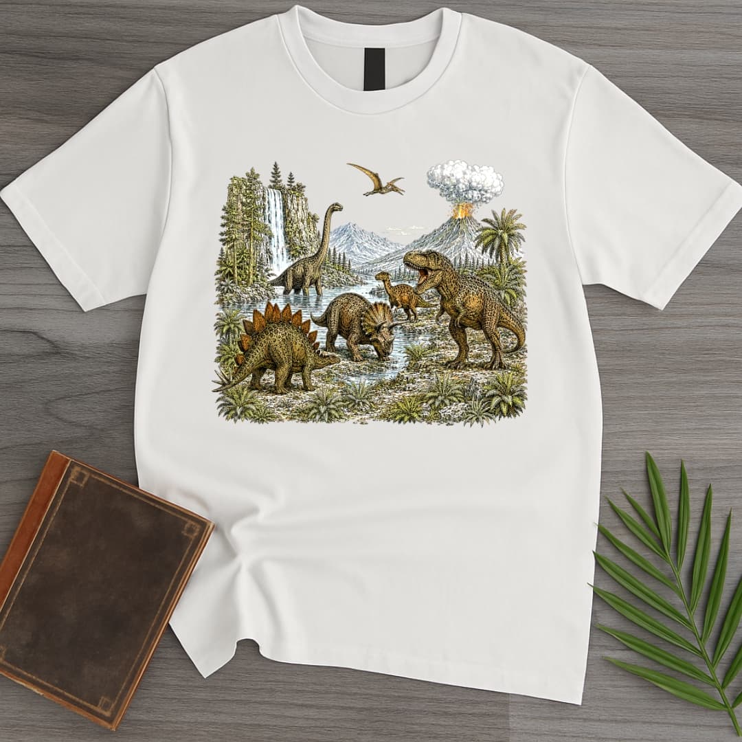 T-Shirt White / S Vintage 1990's Jurassic Graphic T-Shirt