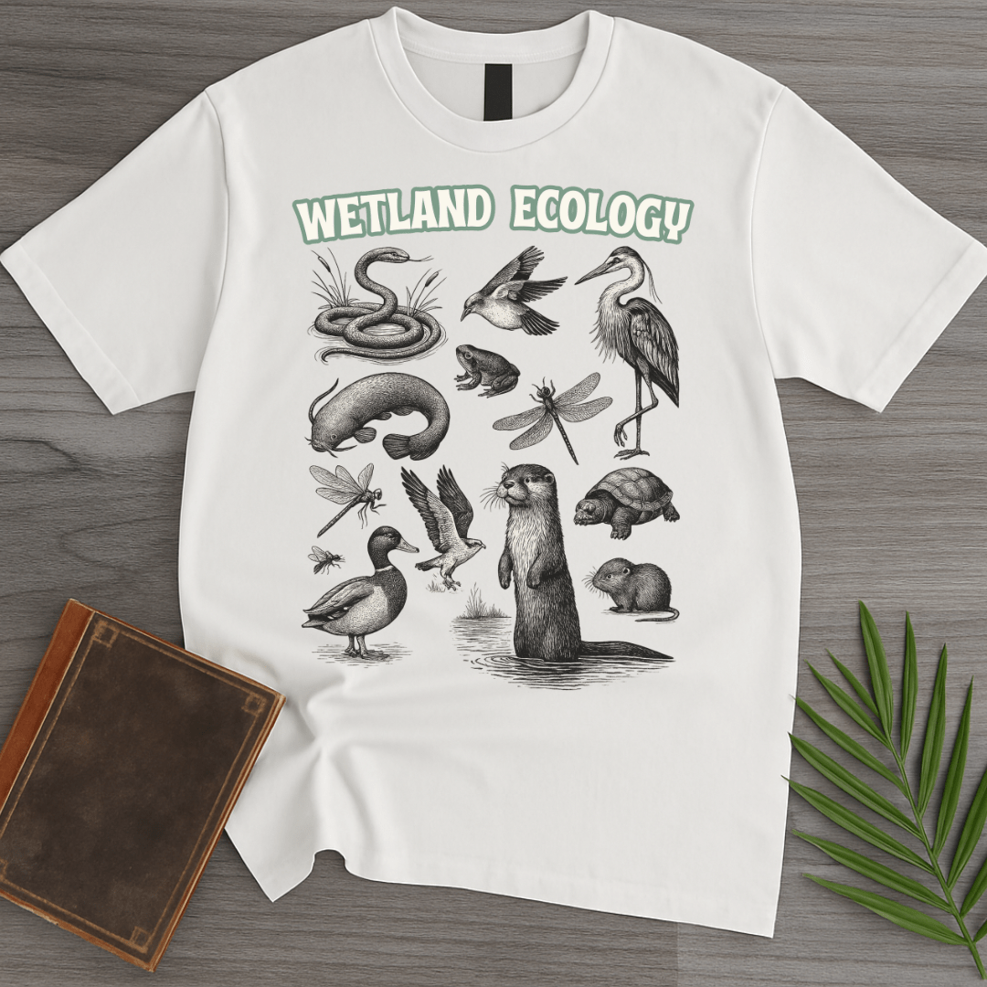 T-Shirt White / S Wetland Ecological Species T-Shirt