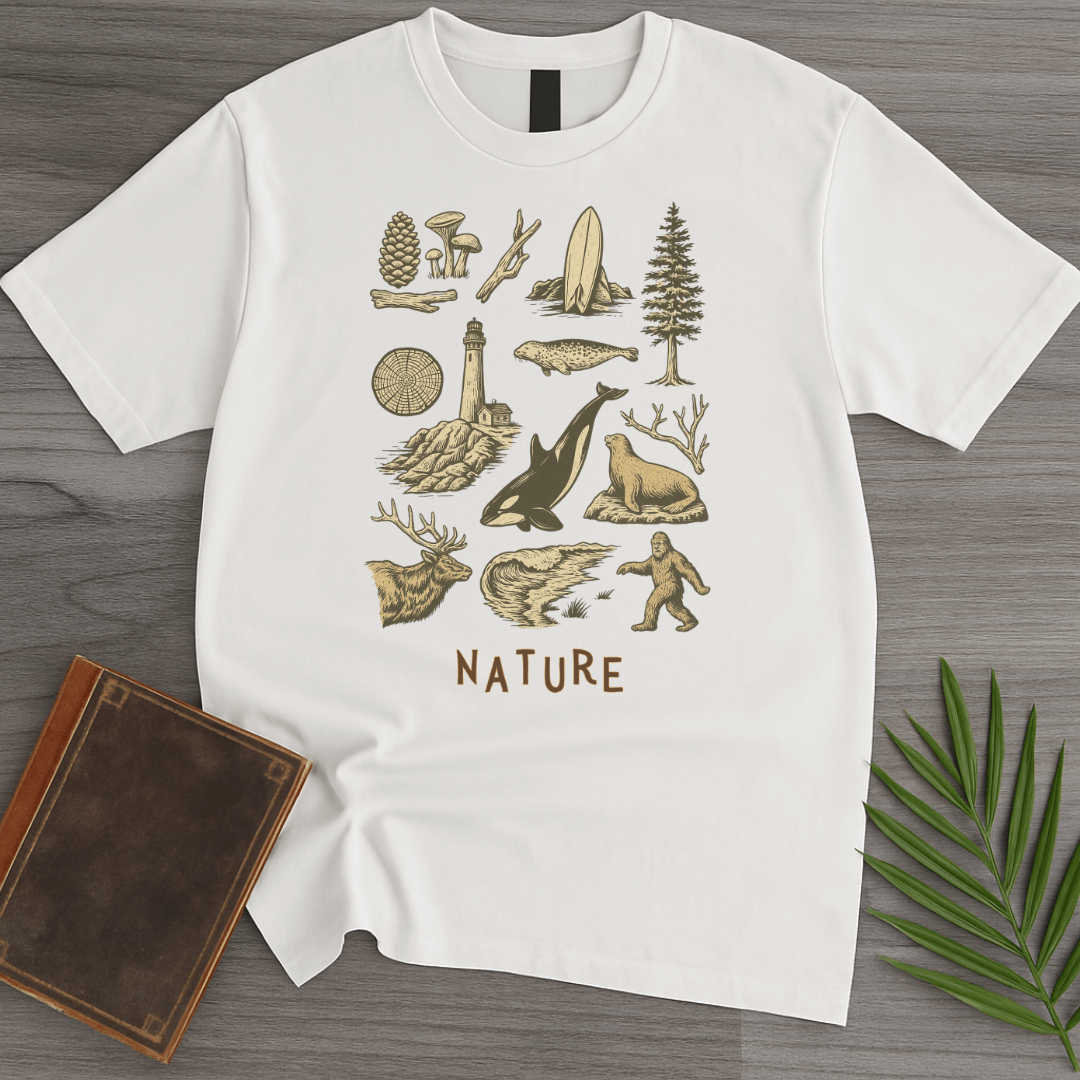 T-Shirt White / S Wild Pacific Nature T-Shirt