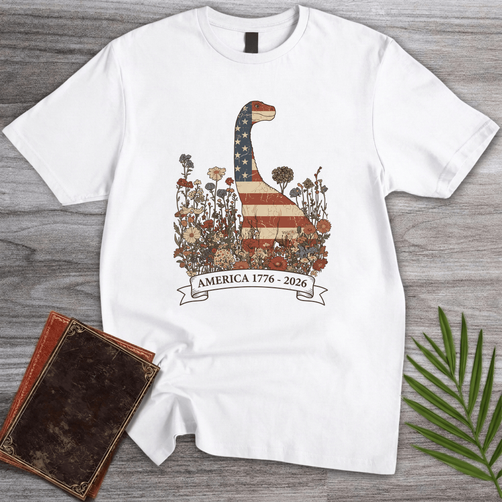 T-Shirt White / S Wildflower Brachiosaurus Americas 250th T-Shirt