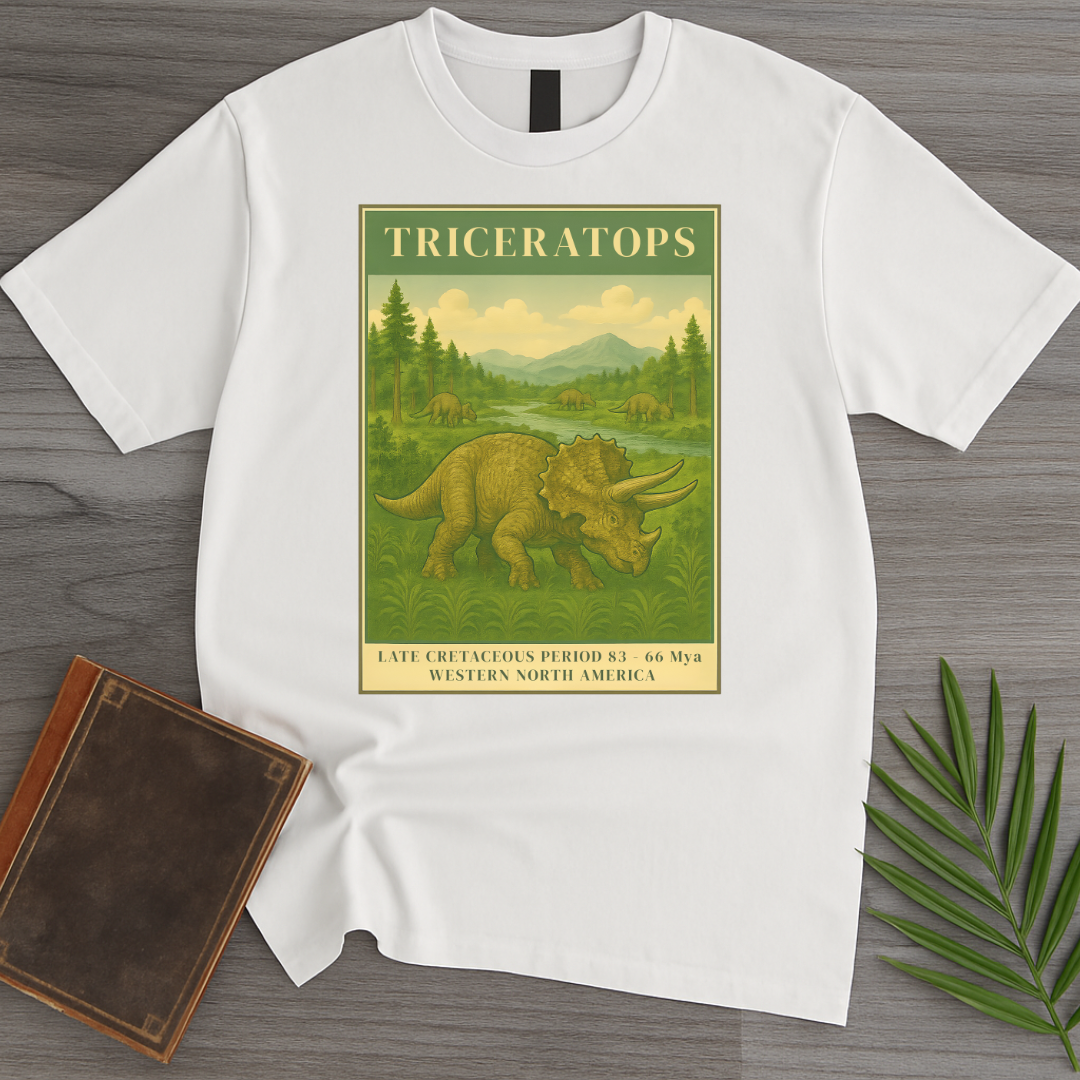 Vintage Late Cretaceous Triceratops T-Shirt