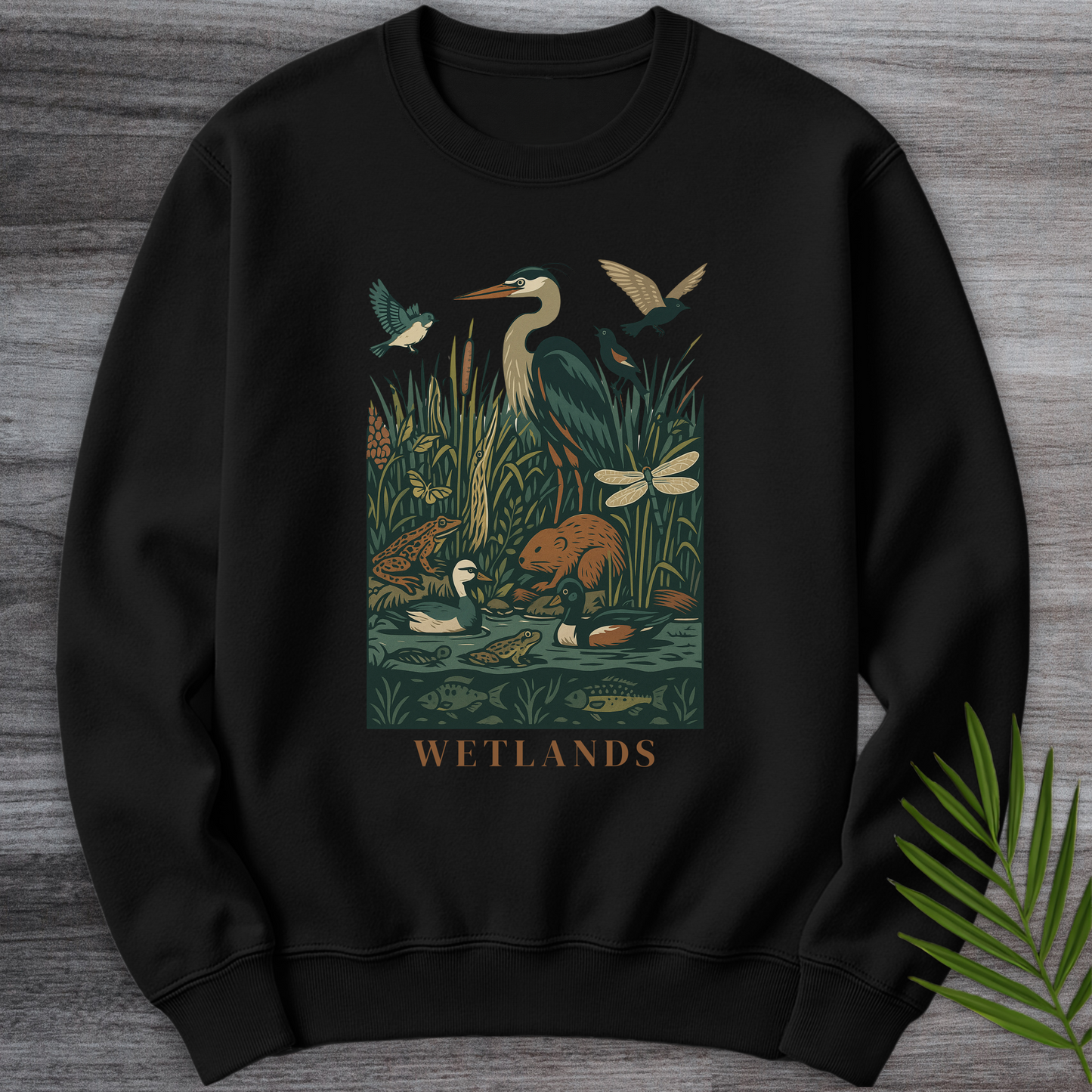 Freshwater Wetland Environment Crewneck