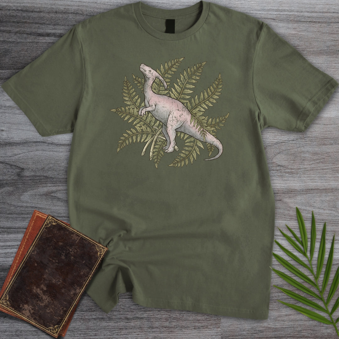 Distressed Parasaurolophus Ferns T-Shirt