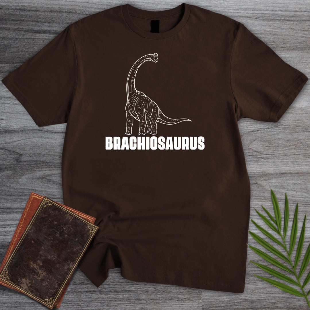 Brachiosaurus Arm Lizard Line Art T-Shirt