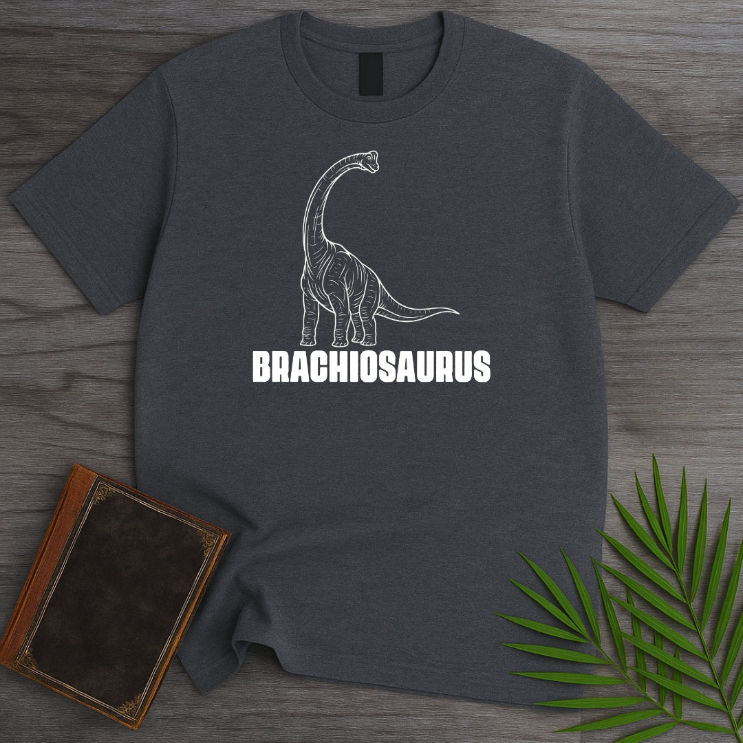 Brachiosaurus Arm Lizard Line Art T-Shirt