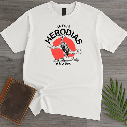 Japanese Ardea herodias (Heron) T-Shirt